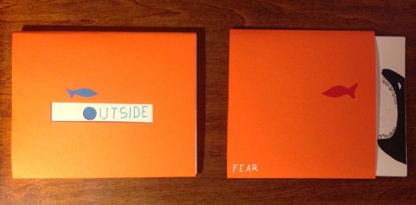 Mis libros (mock up): "Outside" y "Fear"